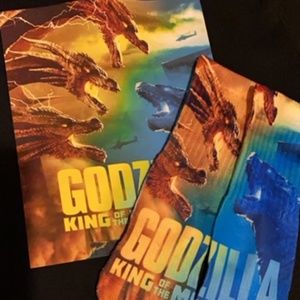 godzilla shirt and sock combo